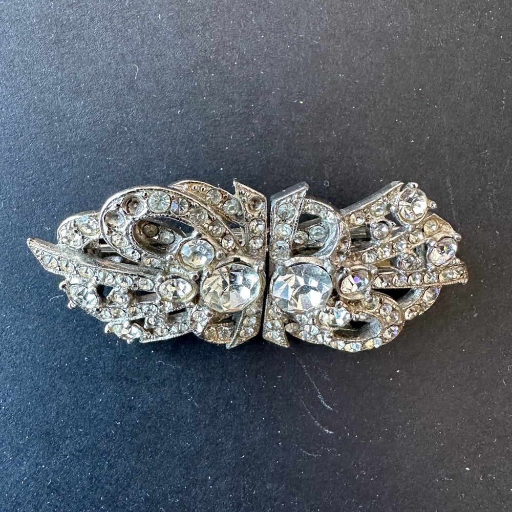 Art Deco Duette-Style Brooch 1940’s - Picture 7 of 7